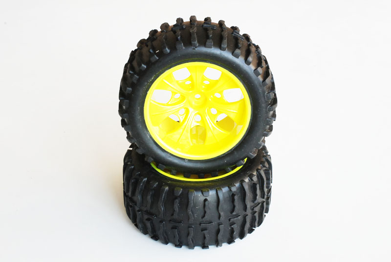 08010 Band + Velg TRUCK Geel (2stuks)